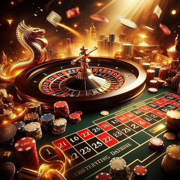 Tampilan live dealer mahakam4d dengan studio multi-kamera menampilkan meja blackjack, roulette, dan baccarat